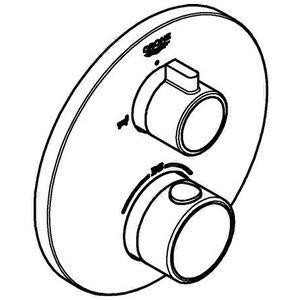 Grohe Grohtherm Afbouwdeel Thermostaat Chroom