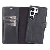 NorthLife Samsung Galaxy S25 Ultra - Leren Afneembare 2-in-1 bookcase telefoonhoes - Zwart - thumbnail