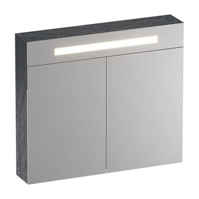 Brauer Promise Deluxe Spiegelkast - 80 cm - met Directe Verlichting - 2 Dubbelzijdige Spiegeldeuren - Damascus