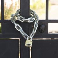 Masterlock 45mm laminated steel padlock - zinc outer treatment with brass finish - M1BEURD - thumbnail