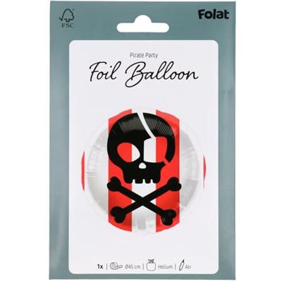 Folieballon Pirate Party Doodshoofd (45cm)