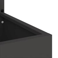 VidaXL Tuin privacy screen zwart 32 x 32 x 150 cm koudgewalst staal - thumbnail