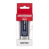 Royal Talens Amsterdam Reliëf Verf Tube 20 ml - Donkerblauw 502 - thumbnail