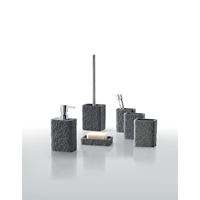 Zeepdispenser Sapho Aries Vrijstaand 350 ML Polyresin Antraciet - thumbnail