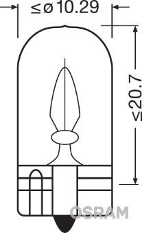 Osram Automotive 2820 Signaallamp Standard W2W 2 W 12 V