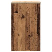 Garagekast 40x51x85 cm massief grenenhout oud hout - thumbnail