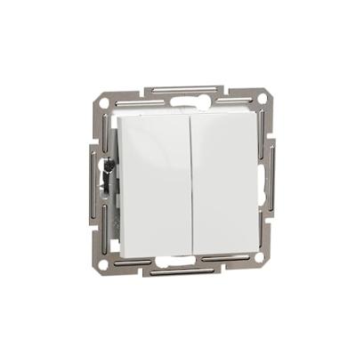Schneider Electric EPH0670121D Dubbele wisselschakelaar Asfora Wit (RAL 9003) 1 stuk(s)