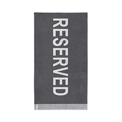 Seahorse Strandlaken Reserved Anthracite (100 x 180 cm)