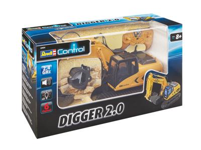 Revell Control Digger 2.0 1:16 RC functiemodel voor beginners Bouwvoertuig