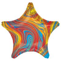 Amscan folieballon Colorful Star 45 cm metallic - thumbnail