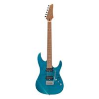 Ibanez Prestige Martin Miller Signature MM1-TAB Transparent Aqua Blue elektrische gitaar met koffer - thumbnail