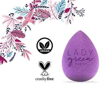 Lady Green Make-up spons paars 1 Stuks