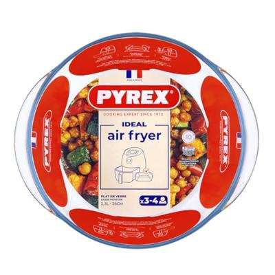 Airfryerschaal - PYREX - 1450144 - Rond - Borosilicaatglas - 26 cm