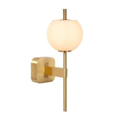 Lucide ELDA - Wandlamp Badkamer - 1xG9 - IP44 - Mat Goud / Messing