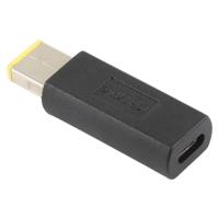USB-C / Type-C Female naar Lenovo grote vierkante Male Plug Adapter Connector - thumbnail