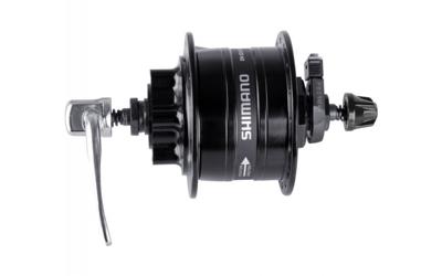 Shimano dynamonaaf 36 gaats hd-3d32 3 watt voor 6-bouts remschijf snelspanner zwart