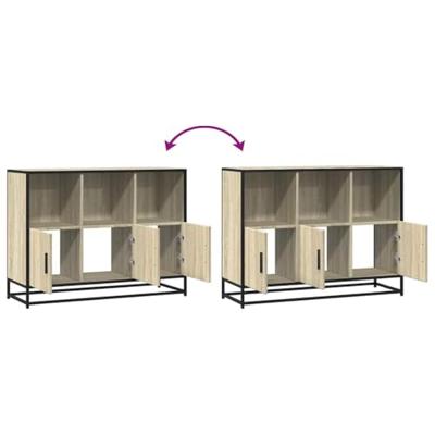 Dressoir 100x35x76 cm bewerkt hout sonoma eikenkleurig