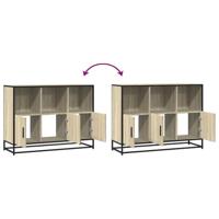 Dressoir 100x35x76 cm bewerkt hout sonoma eikenkleurig - thumbnail