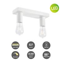 Light depot - opbouwspot Nitro 2 lichts - wit - Outlet - thumbnail