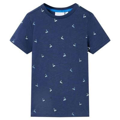 Kindershirt 104 donkerblauw Kindershirt 104 donkerblauw