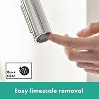 Hansgrohe Focus keukenkraan met uittrekbare vuistdouche chroom 31815000 - thumbnail