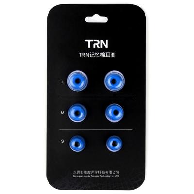 TRN oortelefoon silicone traagschuim oordopje (blauw)