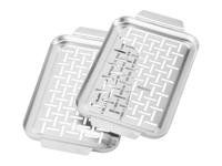 GRILLMEISTER RVS grillplaat (2 kleine grillplaten) - thumbnail