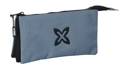 Pennenetui met 3 vakken Munich Basic Grijs 22 x 12 x 3 cm