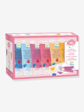 6 tubes vingerverf van DJECO roze 6 tubes vingerverf van DJECO roze
