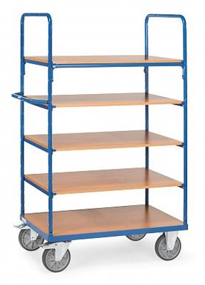 Fechtel Fetra Hauptartikel 8342 Etagewagen Universeel Staal Poedercoating Laadvermogen (max.): 500 kg Stralend blauw (RAL 5007)