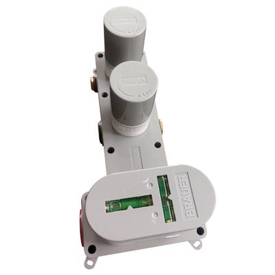 Brauer Gunmetal Edition Regendoucheset inbouw - hoofddouche 30cm - Wandarm - met inbouwdeel - Gladde knoppen - handdouche Rond 1 stand - PVD - geborsteld gunmetal 5-GM-077 Brauer Gunmetal Edition Regendoucheset inbouw - hoofddouche 30cm - Wandarm - met inbouwdeel - Gladde knoppen - handdouche Rond 1 stand - PVD - geborsteld gunmetal 5-GM-077