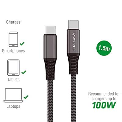 4Smarts Mobiele telefoon, Laptop Kabel [1x USB-C - 1x USB-C] 1.5 m