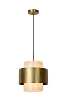 Lucide FIRMIN - Hanglamp - Ø 30 cm - 1xE27 - Mat Goud / Messing - thumbnail