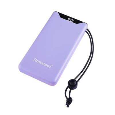 Intenso F10000 Powerbank 10000 mAh Quick Charge, USB PD LiPo USB-A, USB-C Paars Statusweergave Intenso F10000 Powerbank 10000 mAh Quick Charge, USB PD LiPo USB-A, USB-C Paars Statusweergave