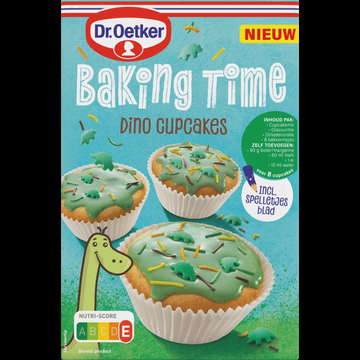 Dr. Oetker Baking Time Dino Cupcakes Bakmix 242 g bij Jumbo