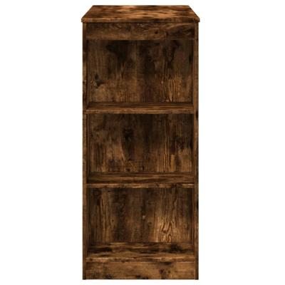 Bartafel met rekken 95x47x103,5 cm bewerkt hout gerookt eiken