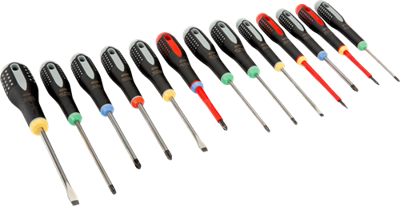 Bahco schroevendraaierset xl | gekleurd | be-9875 - 13-delig