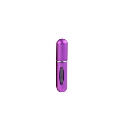 Portable mini aluminium hervulbare parfum fles spray lege cosmetische containers verstuiver capaciteit: 5ml (paars)