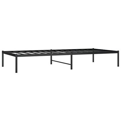 Bedframe metaal zwart 90x200 cm