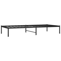 Bedframe metaal zwart 90x200 cm - thumbnail