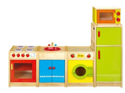 VIGA speel wasmachine, afm 40x54x36 cm, 1 stuk VIGA speel wasmachine, afm 40x54x36 cm, 1 stuk