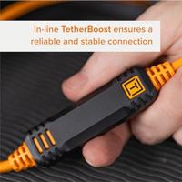 Tether Tools TetherPro Optima 10G USB-C, 15&apos; (4.6m), straight orange - thumbnail