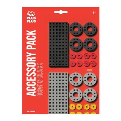 Plusplus Bouwplaat grijs/zwart klein en wielen Plus-Plus: 26 stuks 3965