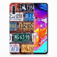 Samsung Galaxy A70 | Siliconen hoesje | met foto Kentekenplaten - thumbnail