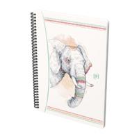 Oxford Boho Chic spiraalblok, ft A5, 120 bladzijden, gelijnd, geassorteerde kleuren - thumbnail