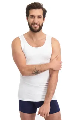 2-pak hemd ronde hals - Stef - Bamboe heren onderhemd - Singlet heren wit en zwart - M - M - M - M - M - M - M - M - M - M - M - M - M -