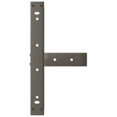 Salontafelpoten 2 st T-vormig 50x25x(30-31) cm staal naturel