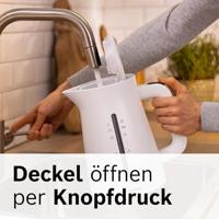 Bosch Wasserkocher 1,7L MyMoment, weiß Waterkoker Oververhittingsbeveiliging Aantal/Volume: 1.7 l Wit - thumbnail