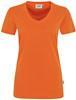 Hakro 181 Women's V-neck shirt MIKRALINAR® - Orange - 5XL - thumbnail