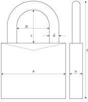 Abus cijferslot 147tsa/30 b beugel - 147tsa/30 c - 147tsa/30 c - thumbnail